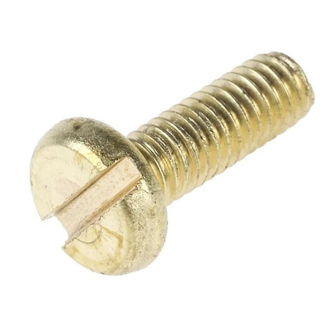 1081500 | SC080M-025-P-SL-BR (50 Pcs) --- Pan Head Screws - M8 -8x1.25mm- 25 mm - Brass