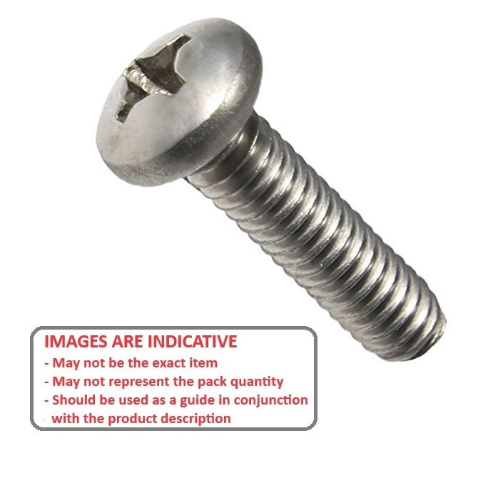 1045249 | SC030M-010-P-PH-S6 (10 Pcs) --- Pan Head Screws - M3 -3x0.5mm- 10 mm - 316 Stainless