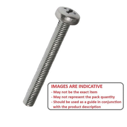 1049267 | SC035C-045-P-PH-S6 (PK-25) --- Pan Head Screws - 6-32 UNC - 3.5mm - 44.5 mm - 316 Stainless Phillips Screw