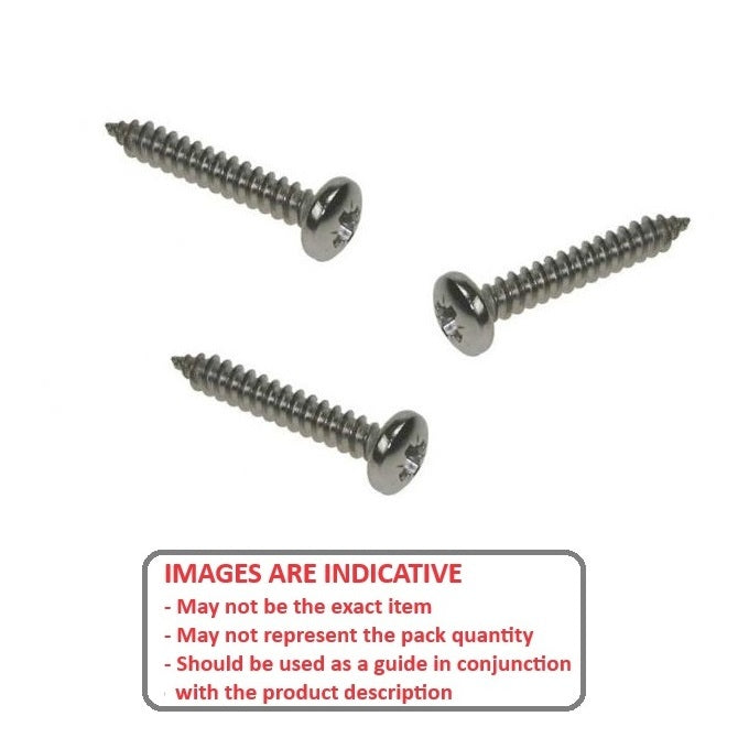 1040572 | SCT0218-019-P-PH-S2 (20 Pcs) --- Self Tapping Screws - 2.18x19.1 mm - 2 Pan Head - Stainless Steel 302/304 Similar to A2, 18-8 Screw