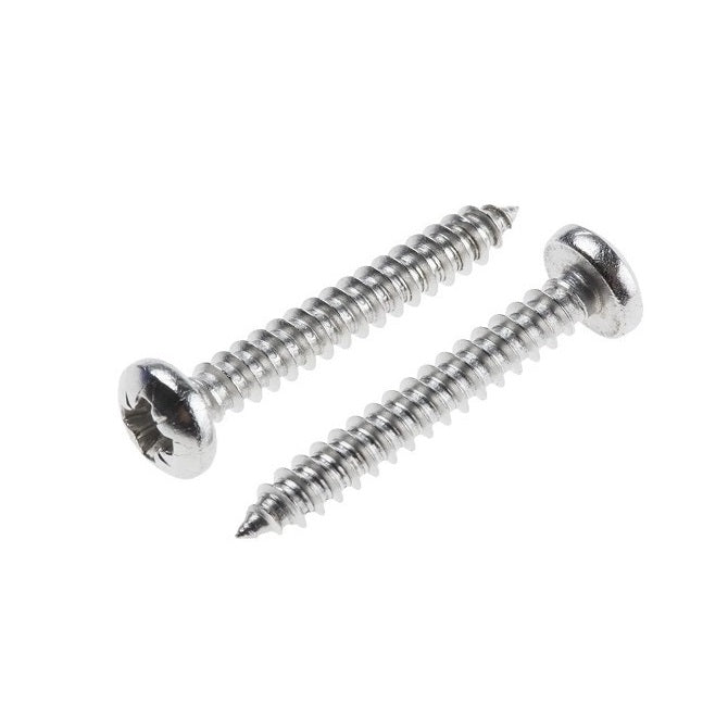 Self Tapping Screws - 3.5x31.8 mm - 6  Pan Head - Stainless Steel 304 Similar to A2, 18-8 HRB80