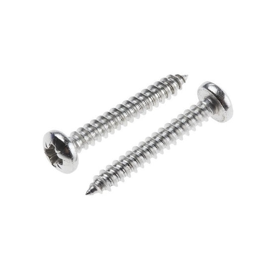 Self Tapping Screws - 3.5x31.8 mm - 6  Pan Head - Stainless Steel 304 Similar to A2, 18-8 HRB80
