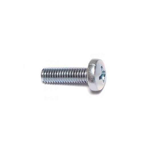 Pan Head Screws - M5 - 5x0.8mm - 12 mm - Zinc Plated Steel Phillips