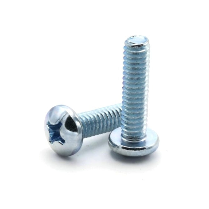 1050910 | SC039W-016-P-PH-CZ (10 Pcs) --- Pan Head Screws - 5/32-32 BSW - 3.969mm - 15.9 mm - Zinc Plated Steel Phillips Screw