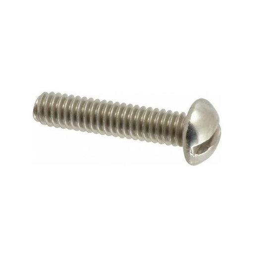 Round Head Screws - 2BA -4.7mm- 9.5 mm - Nickel Plated Brass