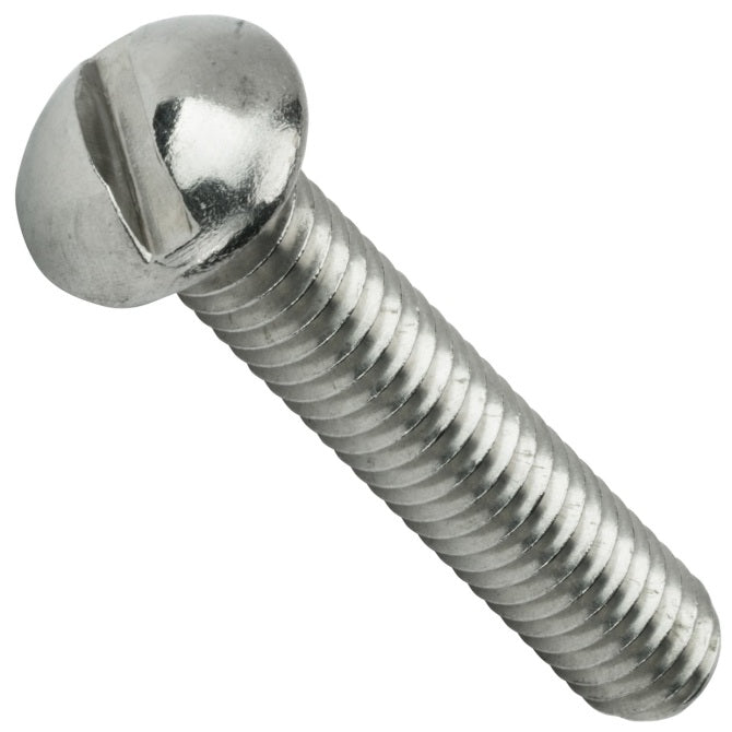 1040602 | SC022C-005-R-SL-S4 (45 Pcs) --- Round Head Screws - 2-56 UNC - 2.18mm - 4.8 mm - 304 Stainless Slotted Screw