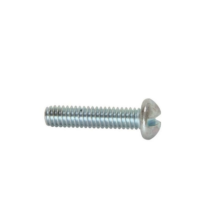 1056786 | SC048W-016-R-SL-CZ (100 Pcs) --- Round Head Screws - 3/16-24 BSW -4.76mm- 15.9 mm - Zinc Plated Steel