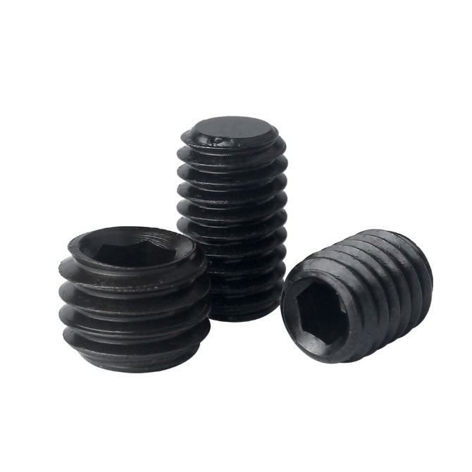 1064857 | SS048F-0064-AS-FT (Pack of 100)  --- Flat Tip DIN913 Socket Set Screws - 10-32 UNF - 4.76mm - 6.4 mm Alloy Steel - Carbon Steel - Hardened Screw