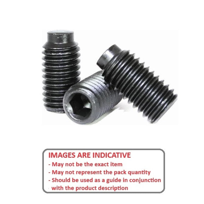 1076929 | SS064C-0095-AS-HDP (Pack of 100)  --- Half Dog Point Socket Set Screws - 1/4-20 UNC - 6.35mm - 7.9 mm  - Carbon Steel Screw