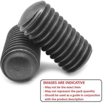 1054796 | SS042C-0064-AS-OT (100 Pcs) --- Oval Tip Socket Set Screws - 8-32 UNC - 4.17mm - 6.4 mm - Oval Tipped - Carbon Steel Screw