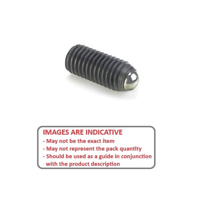 1044185 | SS030M-0052-CS-S440-RB (10 Pcs) --- Rolling Ball Tip Socket Set Screws - M3 - 3x0.5mm - 4.7 mm  - Carbon Steel with 440C Stainless HRC 50-55 tip