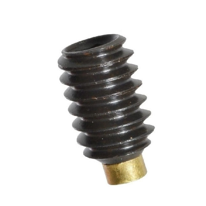 1076886 | SS064C-0064-AS-BT (Pack of 10)  --- Brass Tipped Socket Set Screws - 1/4-20 UNC - 6.35mm - 6.4 mm Alloy Steel - Carbon Steel Screw