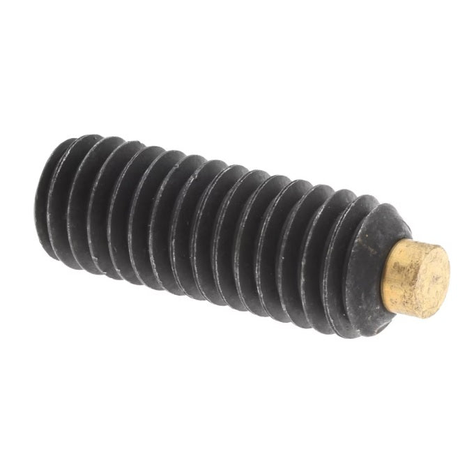 1058919 | SS048F-0048-AS-BT (2 Pcs) --- Brass Tipped Socket Set Screws - 10-32 UNF - 4.76mm - 4.8 mm Alloy Steel - Carbon Steel Screw