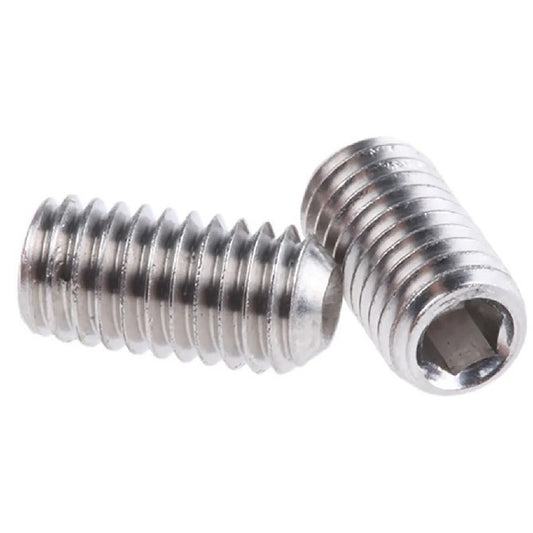 Standard Cup Point Socket Set Screws - 2-56 UNC - 2.18mm - 12.7 mm  316 Stainless Steel DIN916 - Stainless Steel 316 Similar to A4, 18-10 