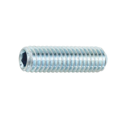 1073039 | SS064C-0445-CZ (100 Pcs) --- Standard Cup Point Socket Set Screws - 1/4-20 UNC - 6.35mm - 44.5 mm Zinc Plated DIN916 - Carbon Steel Screw