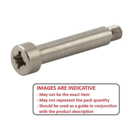 1061084 | SHLD050-014-PH-S3 (Each) --- Shoulder Screws - 5x14 mm - M4x0.7 Phillips - Stainless Steel 303/304 Similar to A2 or 18-8 HRB80 Screw