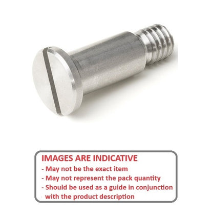 1057022 | SHLD048-005-SL-S3 --- Shoulder Screws - 4.762x4.8 mm - 8-32 UNC Slotted - Stainless Steel 303/304 Similar to A2, 18-8 HRB80 Screw