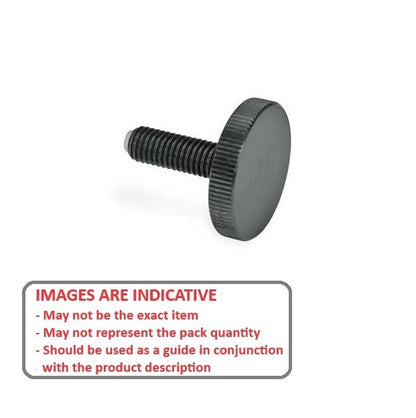 1057583 | THS048C-038-K-CB-FT --- Thumb Screws - 10-24 UNC - 4.76mm - 38.1 - - Flat Tip - Steel 12L14 Screw