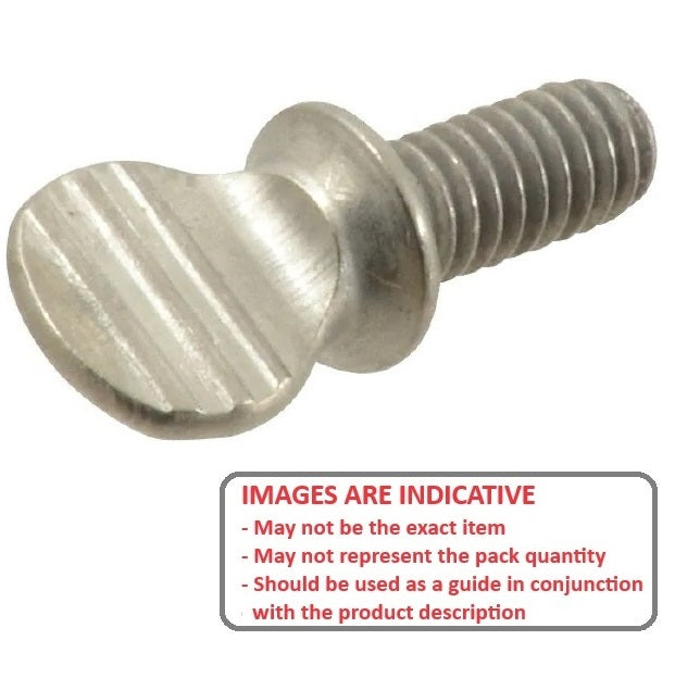 1072870 | THS064C-038-F-CS-WF --- Thumb Screws - 1/4-20 UNC - 6.35mm - 38.1x53.98 mm Flat Key Head - Malleable Iron Screw