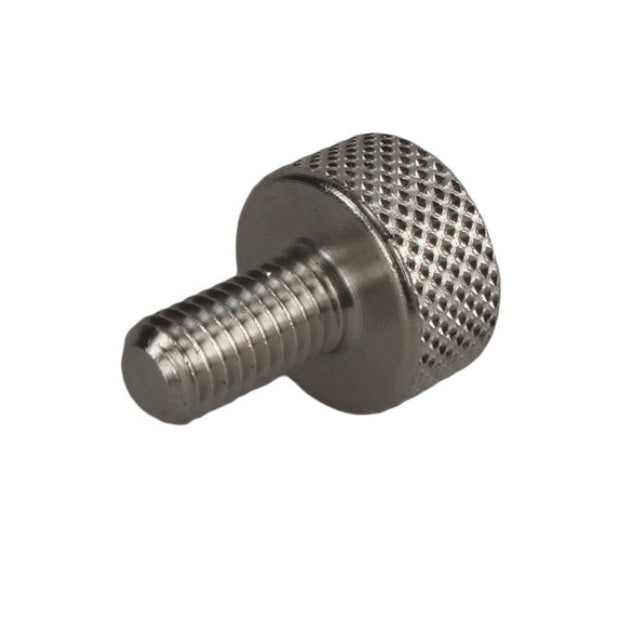 1054914 | THS042C-010-K-3 --- Thumb Screws - 8-32 UNC - 4.17mm - 9.53x14.29 mm Knurled - Stainless Steel Screw