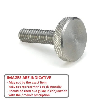 1071890 | THS064C-016-K-3-N --- Thumb Screws - 1/4-20 UNC - 6.35mm - 15.88x23.81 mm Knurled - Stainless Steel 303/304 Similar to A2, 18-8 HRB80 Screw