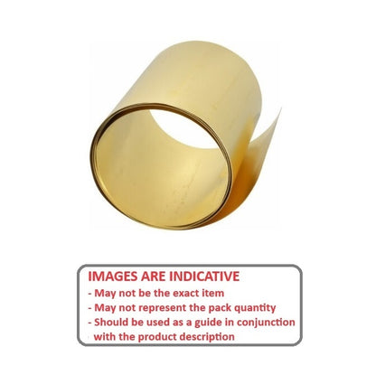 1000547 | SHM-0051-0300-0762-BR --- Brass Shim and Foil - 0.051x300x762 mm - Brass Commercial