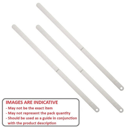 1001452 | PBK-10SSRS --- Stainless Feeler Gauge Stock - 0.254x12.7x304.8 mm - Stainless Steel