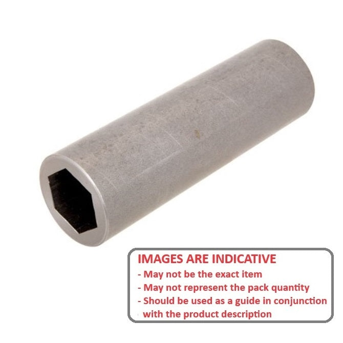 1142741 | SLH-3175-5239-12700 --- Hex Hole Sleeves - 31.75x52.388x127 mm - Carbon Steel 11L17