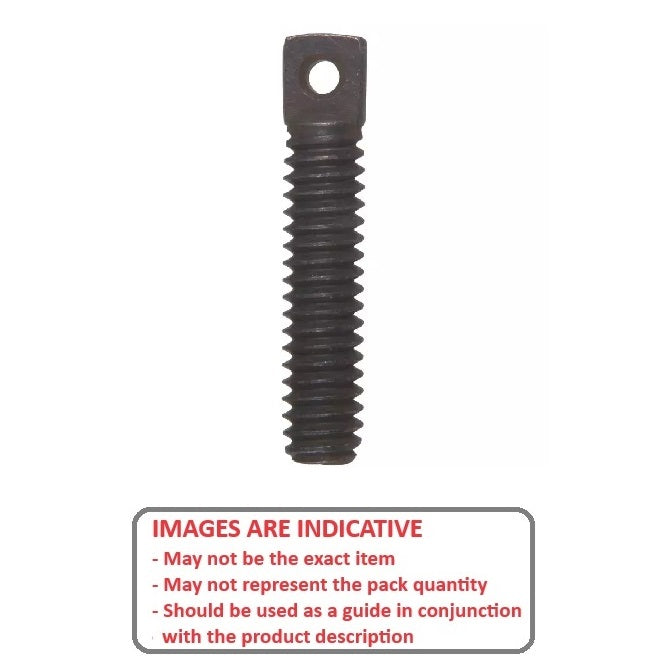 1053700 | SPANC-040M-025 --- Steel Spring Anchors - M4 - 4x0.7mm - 25x16.5 mm - Trivalent Chromate S45C Steel Anchor