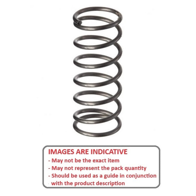 1046829 | CS-0305-0127-046-M-C (5 Pcs) --- Compression Springs - 3.05x12.7x0.46 mm Music Wire - Carbon Spring Steel