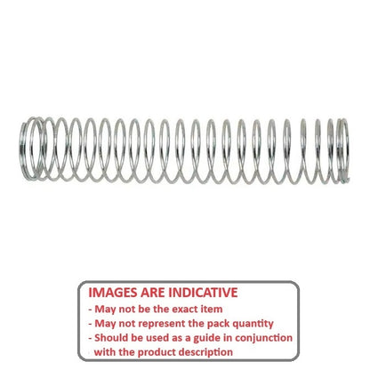 1053164 | CS-0400-0150-04-S4-C (5 Pcs) --- Compression Springs - 4x15x0.4 mm - Stainless Steel 304 Similar to A2, 18-8 HRB80 Spring
