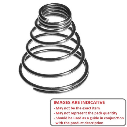 1128352 | CSC-238-016-11-M --- Conical Springs - 23.8x15.9x15.1 mm - Carbon Spring Steel Music Wire