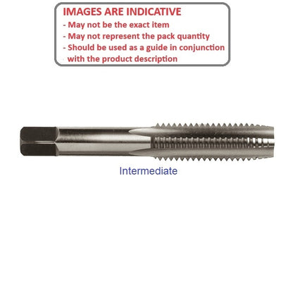 1038425 | TPC-019B-I --- Threading Tools - 9BA - 1.9mm - 0.390 mm / 65.13 TPI - Intermediate Hand Taps - Carbon Steel Tap