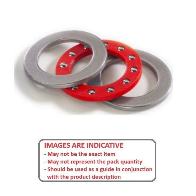 1061442 | T-0050-0120-F-S440-NY --- Thrust Ball Bearings - 5x12x5 mm / 5 mm - Stainless Steel 400 Series and Nylon