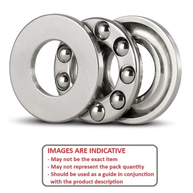 1066241 | T-0060-0120-G --- Thrust Ball Bearings - 6x12x4.5 mm / 6.2 mm - Chrome Steel