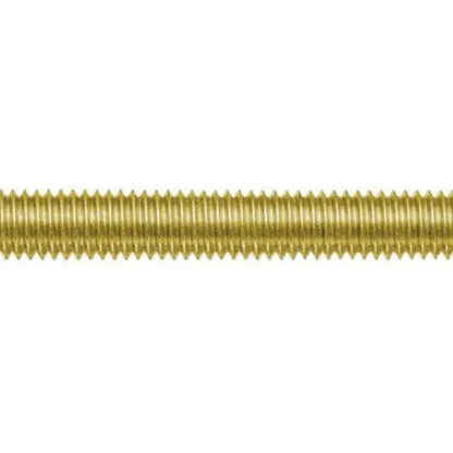 1051196 | AT040M-1000-BR (Length) --- Allthread Threaded Rod - M4 - 4x0.7mm - 0.700 mm / 36.29 TPI 1000 mm - Brass