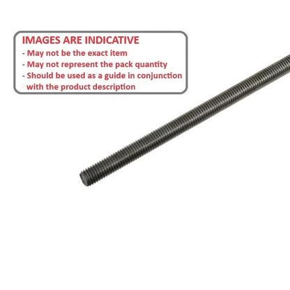 1074034 | AT064F-0914-M (Length) --- Allthread Threaded Rod - 1/4-28 UNF - 6.35mm - 0.907 mm / 28 TPI 914.4 mm - Steel
