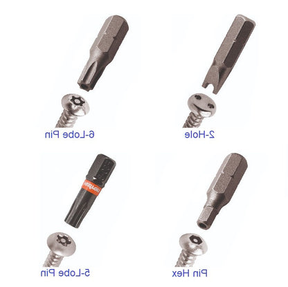 1044701 | TL-SEC-0300-SK-HK --- Security Bits Tools - M3 Hex Socket - Hand Key Socket - Steel Screw