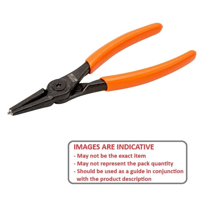 1078711 | PRS-I009 --- Circlip Pliers Tools - Clip Size Range 8 - 10 mm -0.3 to 0.4 inches- Straight &#176; - Internal Only