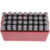 Punches Tools -  6mm Number and Letter Punch Set Contains 36 Pieces - A - Z, 0-8, and Symbol - Carbon Steel - Hardened 50-60 HRC