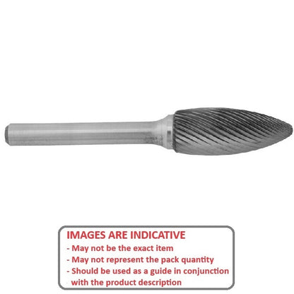 1225300 | GAR66010RS --- Rotary Files Tools - Type Flame 7.938 - 19.05 Standard Cut - Carbon Steel File