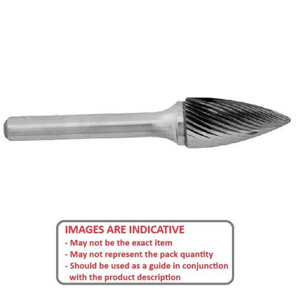 1224792 | GAR74100RS --- Rotary Files Tools - Type Tree - Pointed 3.175 - 9.525 Standard Cut - Carbon Steel File
