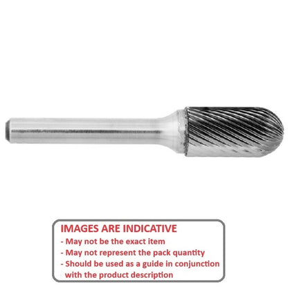 1225253 | GAR61042RS --- Rotary Files Tools - Type Cylindrical - Radius End 9.525 - 19.05 Double Cut - Carbon Steel File