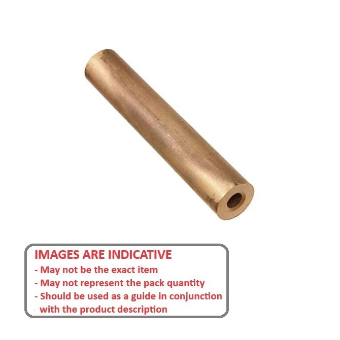 1133182 | 0T-0254-0127-0165-SB --- Round Tube - 25.4x12.7x165.1 mm Sintered Bronze - Bronze SAE 841 Sintered