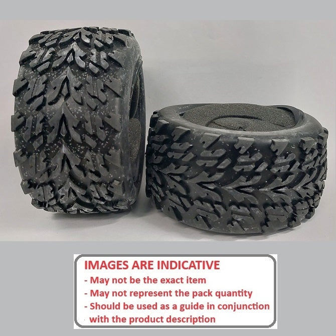 1226599 | TY-XM-085-52-C --- RC Car Tyres Hobby - Type Road Style Tread 85x52 mm Tenth Scale - Plastic Tyre