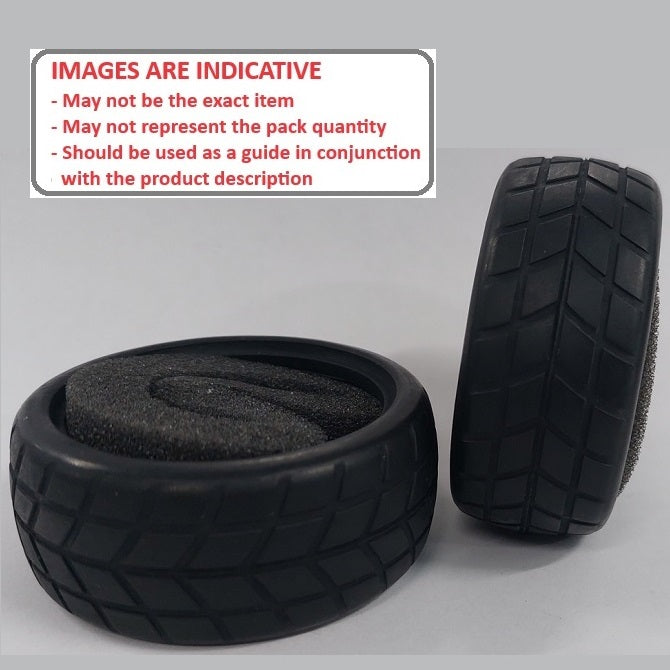 1226390 | TY-XR-063-26-Y (2 Pcs) --- RC Car Tyres Hobby - Type Y Pattern 63x26 mm Tenth Scale - Natural Rubber Tyre