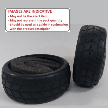 1226390 | TY-XR-063-26-Y (2 Pcs) --- RC Car Tyres Hobby - Type Y Pattern 63x26 mm Tenth Scale - Natural Rubber Tyre