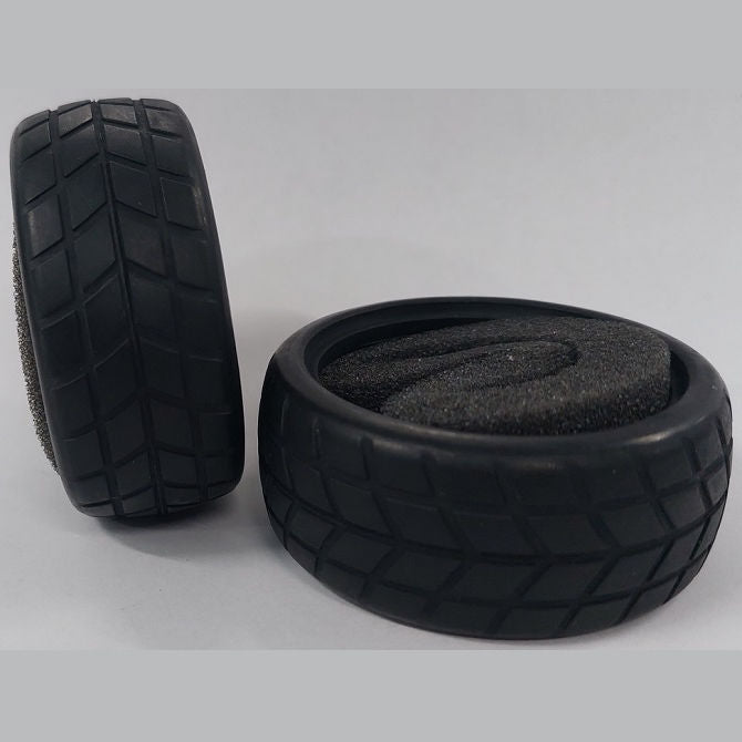 1226390 | TY-XR-063-26-Y (2 Pcs) --- RC Car Tyres Hobby - Type Y Pattern 63x26 mm Tenth Scale - Natural Rubber Tyre