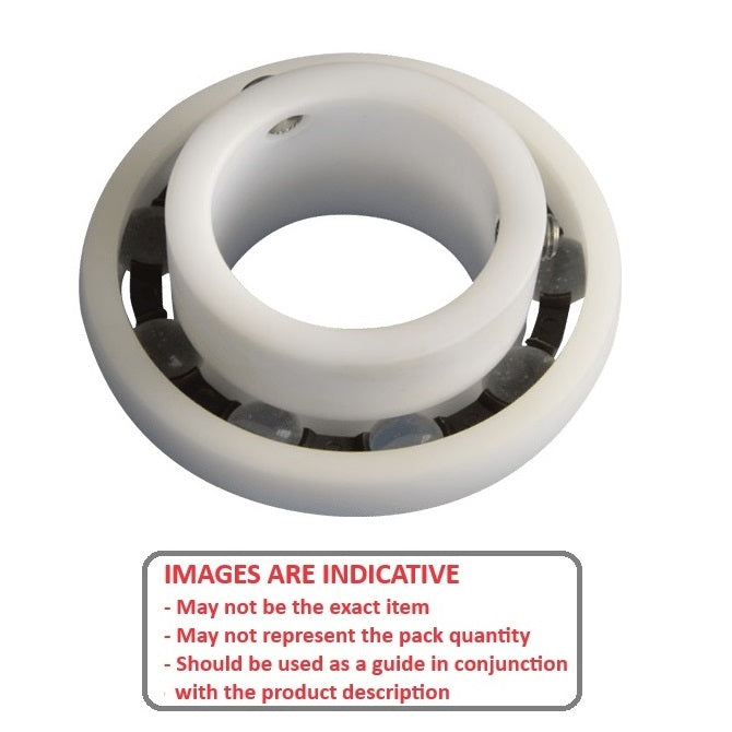 1120178 | P-UC204-12-AGL (5 Pcs) --- Spherical OD Bearings - 19.05x47x31 mm - Acetal with Glass Balls
