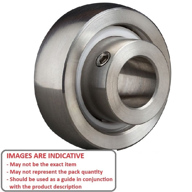 1110753 | S6-UC204-10 --- Spherical OD Bearings - 15.875x52x31 mm - Stainless Steel 316 Similar to A4, 18-10